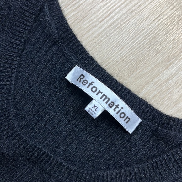 NEW! Reformation Basil Cashmere Sleeveless Sweater Dress, SIZE XL 0979 - Picture 7 of 8